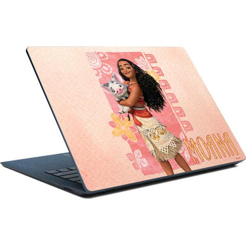 Disney Princess Moana and Pua Surface Laptop Skin